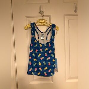 Kids pineapple bathing suit top, 4T